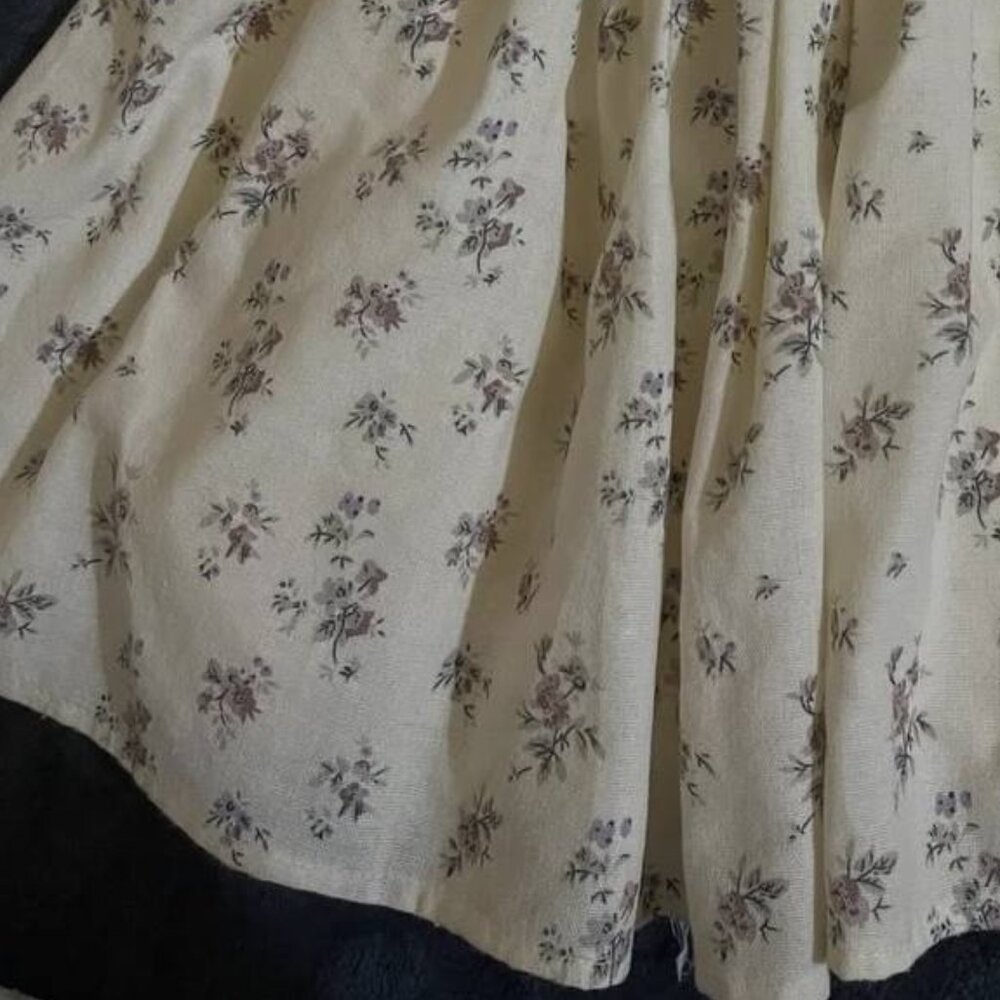 Cream Floral Dress - Picture 3 of 4